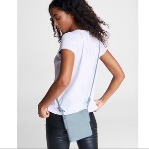 Rag & Bone Leather Suede Passport Crossbody Bag